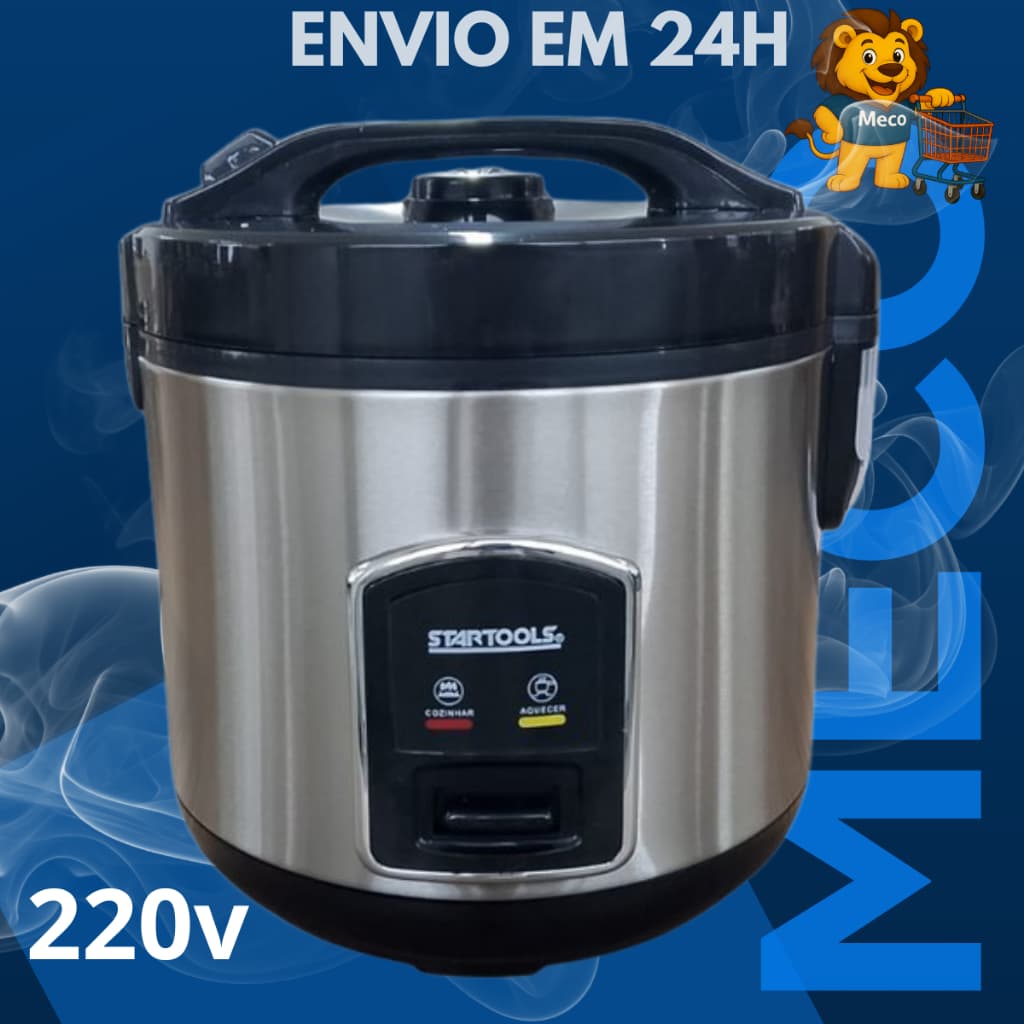 Panela de Arroz Elétrica de 1L Legumes Verduras 220v 127v Multifuncional 400W