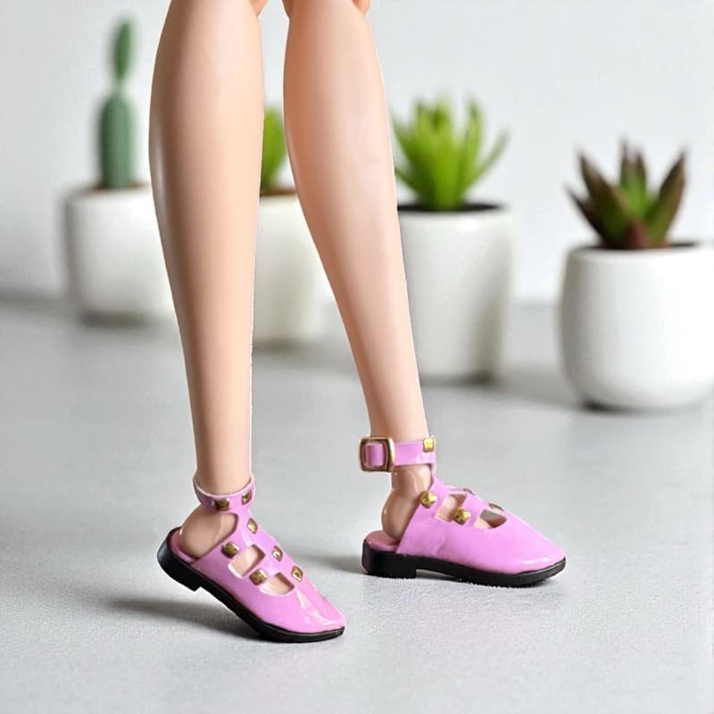 Sandalia boneca 30cm escala doll 1:6 acessórios bonecas looks NR 61 boneca 30cm miniatura boneca casa de boneca