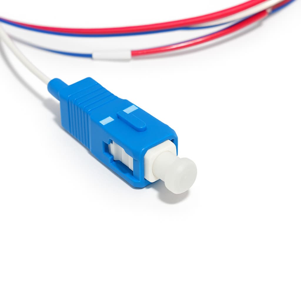 Splitter Óptico Desbalanceado Conectorizado 1x2 1% 99% SC/UPC Kit 5 unidades