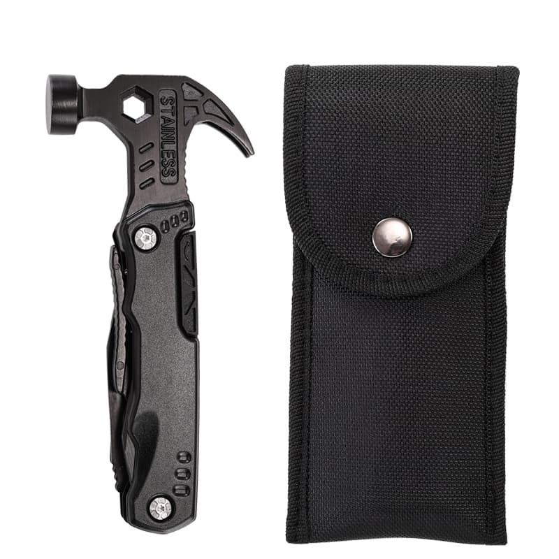 Martelo Portátil Multifuncional Garra Ao Ar Livre Camping Adventure Survival Kit Com Bolsa de Nylon