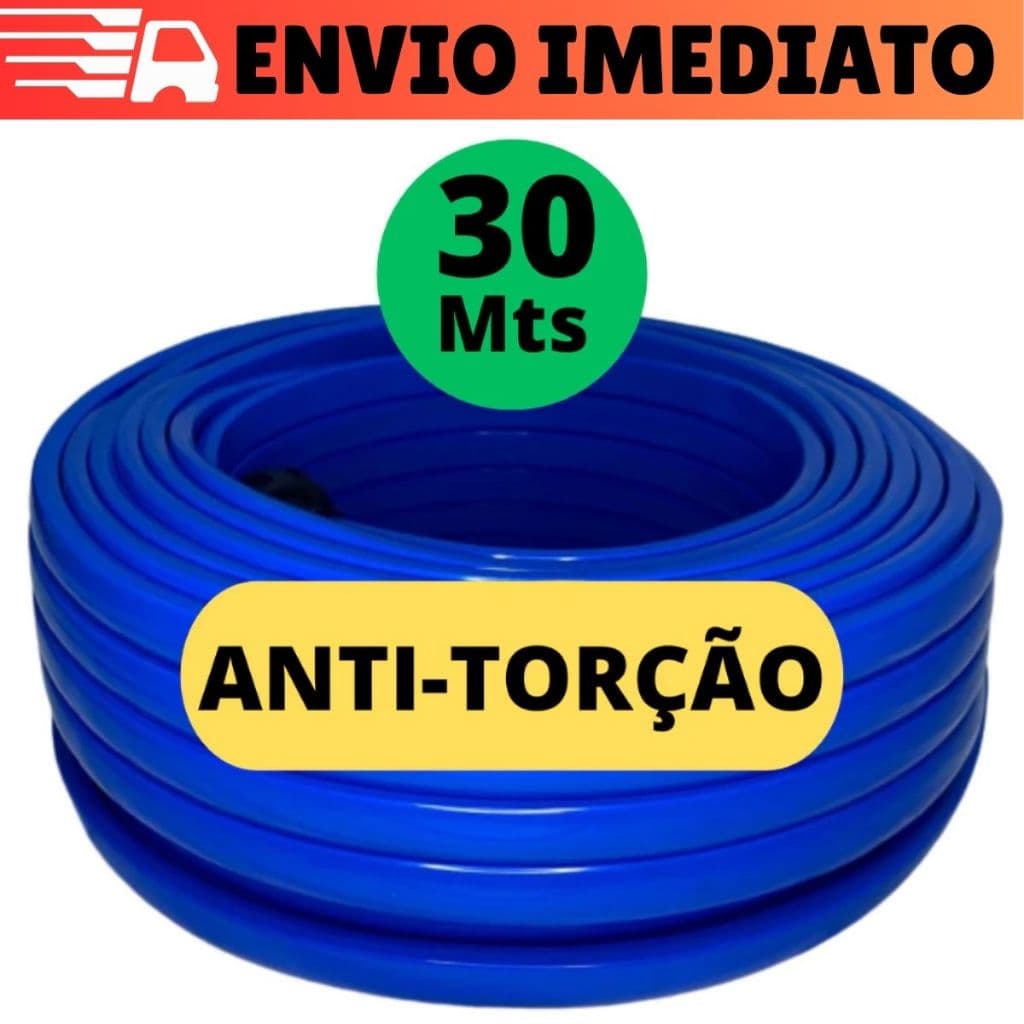 Mangueira De Jardim 30 metros Anti-Torção Chata Resistente Anti-Dobra Antitorção Forte Não Dobra
