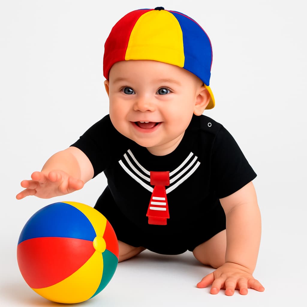 Kit Body De Bebê com Boina Temático Mesversário escolha