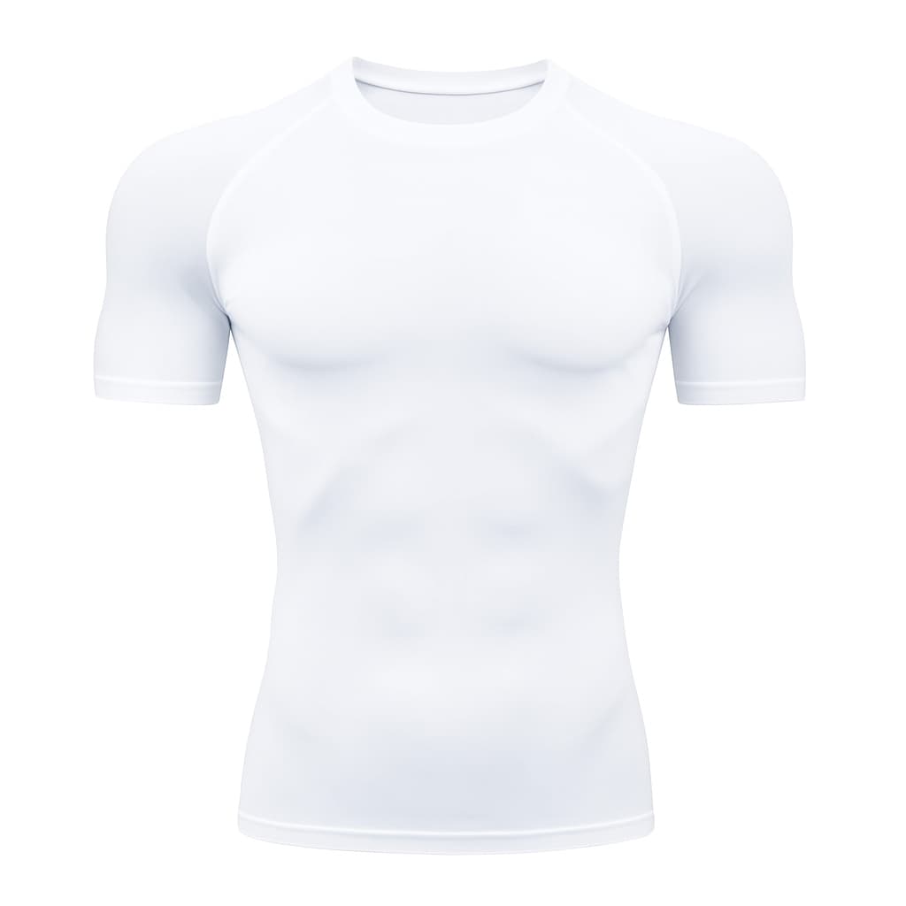 Camiseta Manga Curta Branca UV Unissex Lisa Casual Treino Academia Esportes Exercícios Promoção