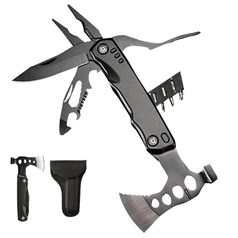11 EM 1Martelo Portátil Multifuncional Garra Ao Ar Livre Camping Adventure Survival Kit Com Bolsa