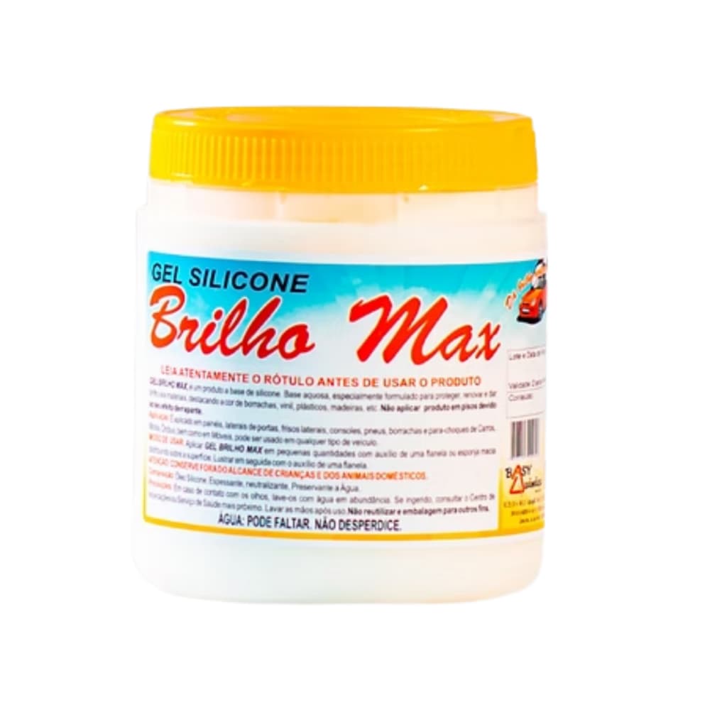 Gel Silicone Adesivo 750g Automotivo Renova Protege Brilho Basy Química