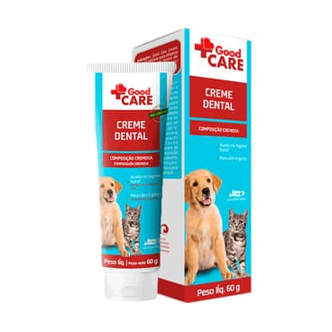 Creme Dental 60g Good Care - Mundo Animal Cães e Gatos