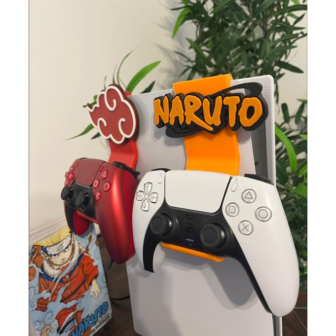 Suporte de Controle PS5 Naruto ou Akatsuki – Suporte Gamer Criativo Impresso em 3D resistente