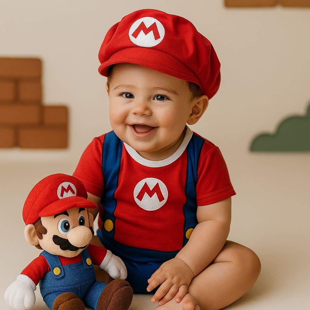 Roupa De Bebê Body Temático Personagens Mesversario Fantasia