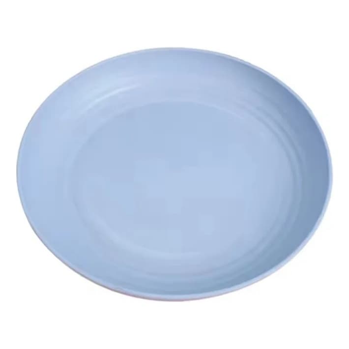 Prato Raso Redonda de fibra de bambu ecol贸gico 20cmResistente sobremesa Alimentos Kehome