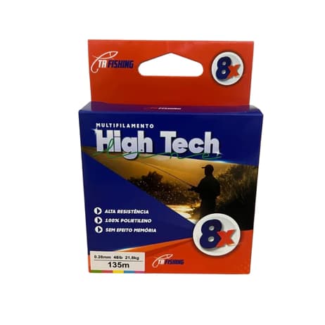 Linha de Pesca Multifilamento 28mm 8 Fios 135 Metros 48lb Para Carretilha e Molinete Sem Memória