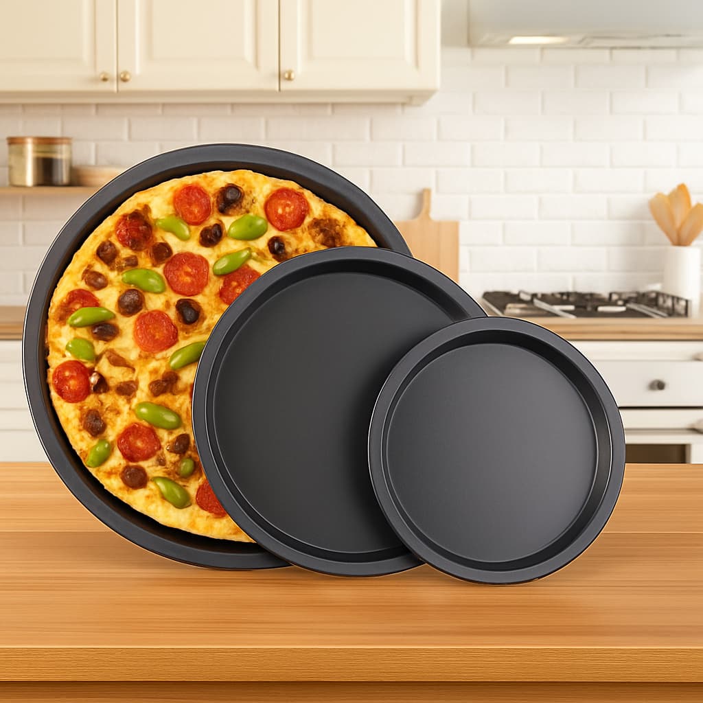 Forma Pizza Antiaderente Redonda Assadeira 29 cm 31 cm 36 cm