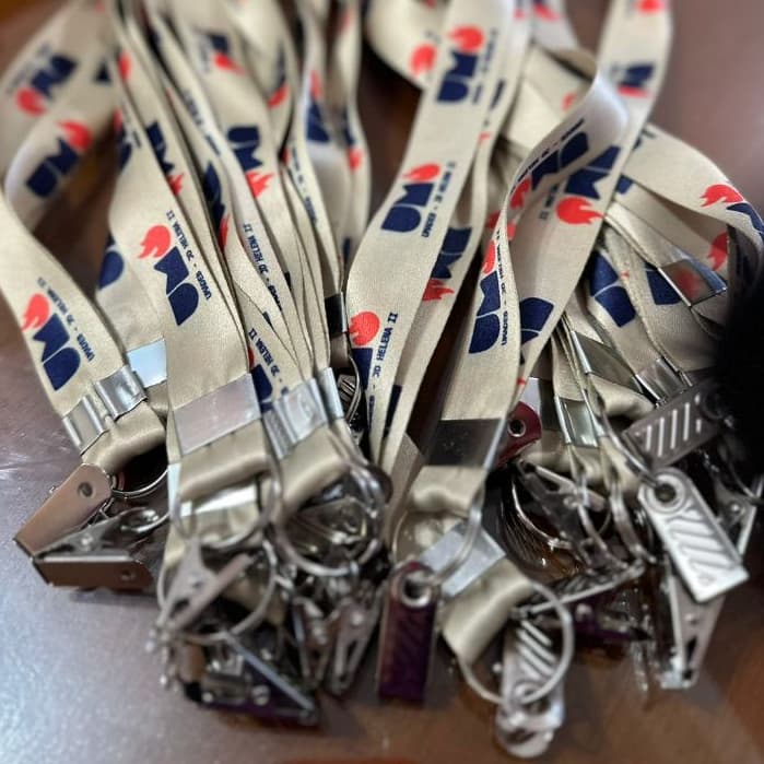 Cordões Personalizados para Crachás 20mm., Cordão Personalizado para Crachá Grosso, Cordão Pescoço Empresarial (ATACADO)