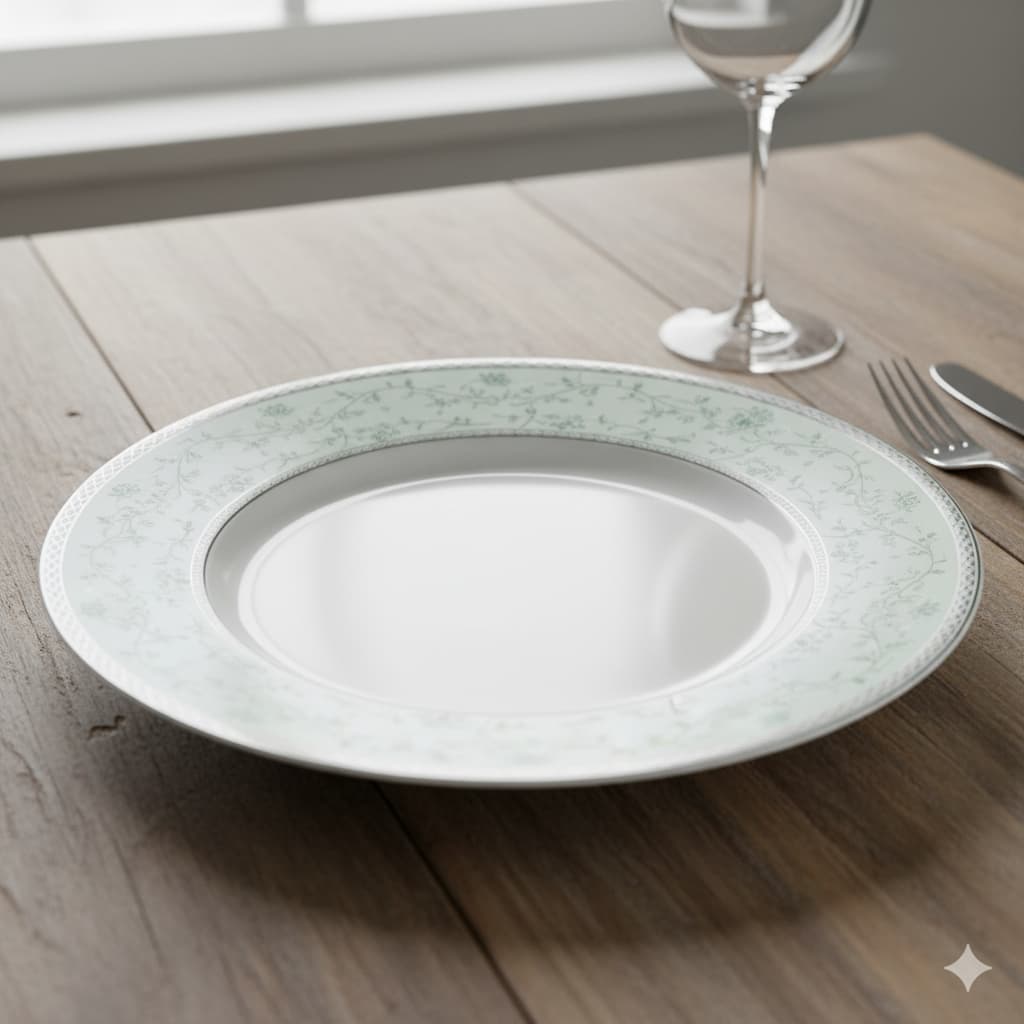 Prato de Sobremesa em Vidro 21CM Ariana - Fratelli ESCOLHA O MODELO