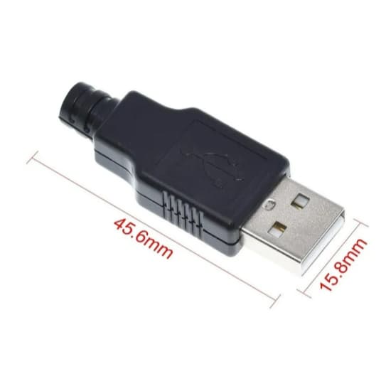 Conector Usb 2.0 Com Capa Terminais Kit com 5 Unidades