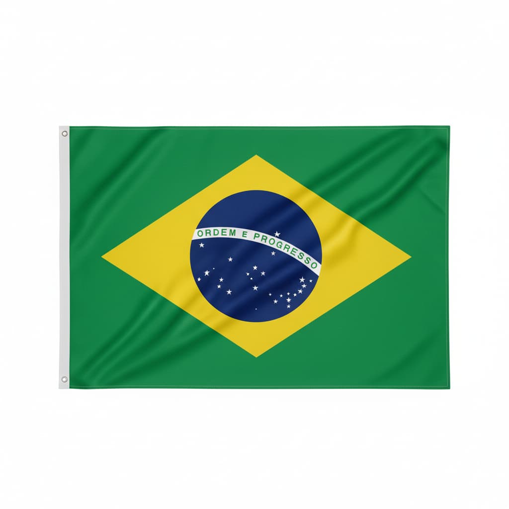 Bandeira Do Brasil 1,50x0,90mt - Poliéster