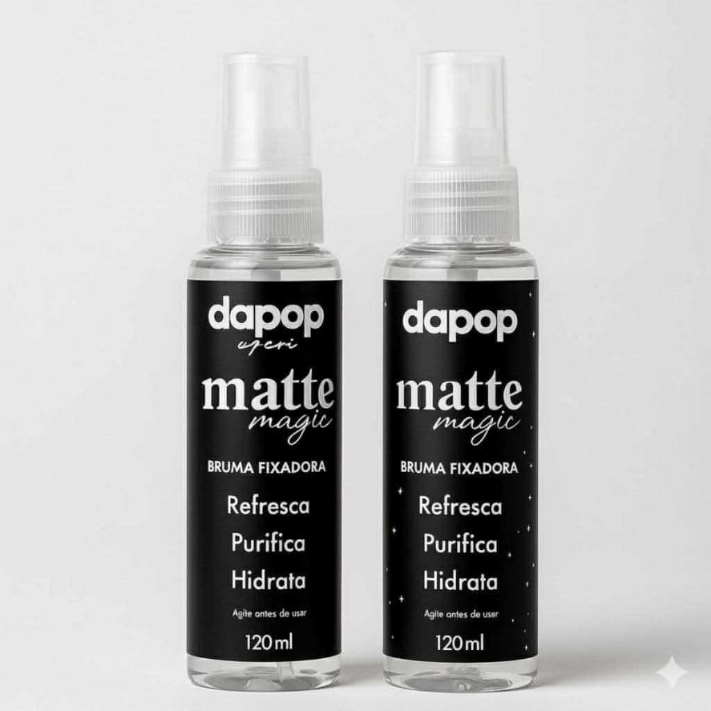 Kit 2 Bruma Matte Magic Fixadora Dapop de 120ML