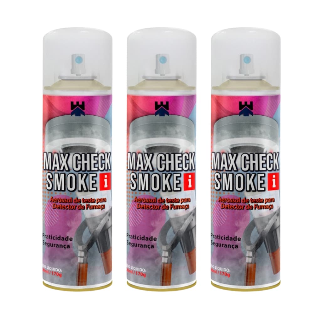 MAX SMOKE CHECK  I -  DETECTOR DE FUMAÇA SPRAY PARA TESTE 300ml - INFLAMÁVEL