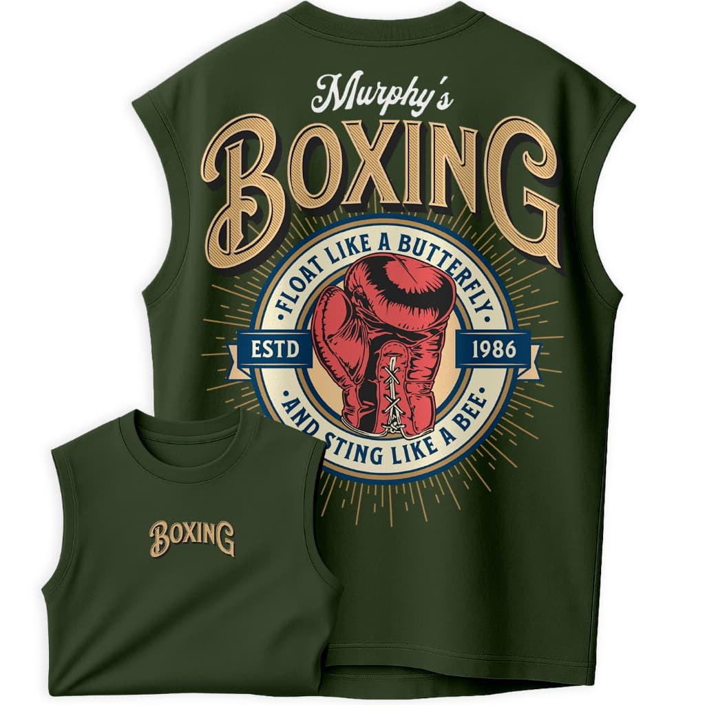 Regata Oversized Boxing Classic Masculina Academia Old School Treino e Luta