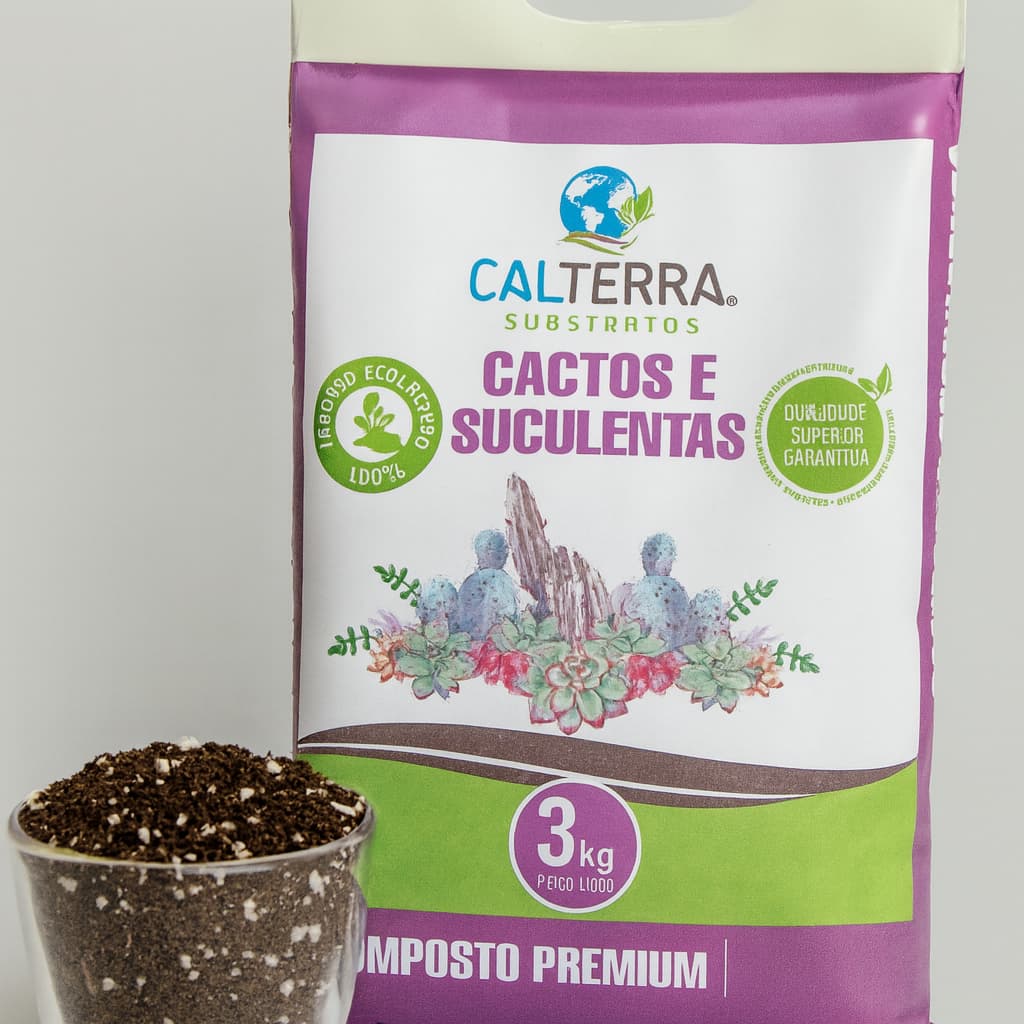 Terra Especial 3kg para Cactos e Suculentas – Drenagem e Nutrição Perfeita