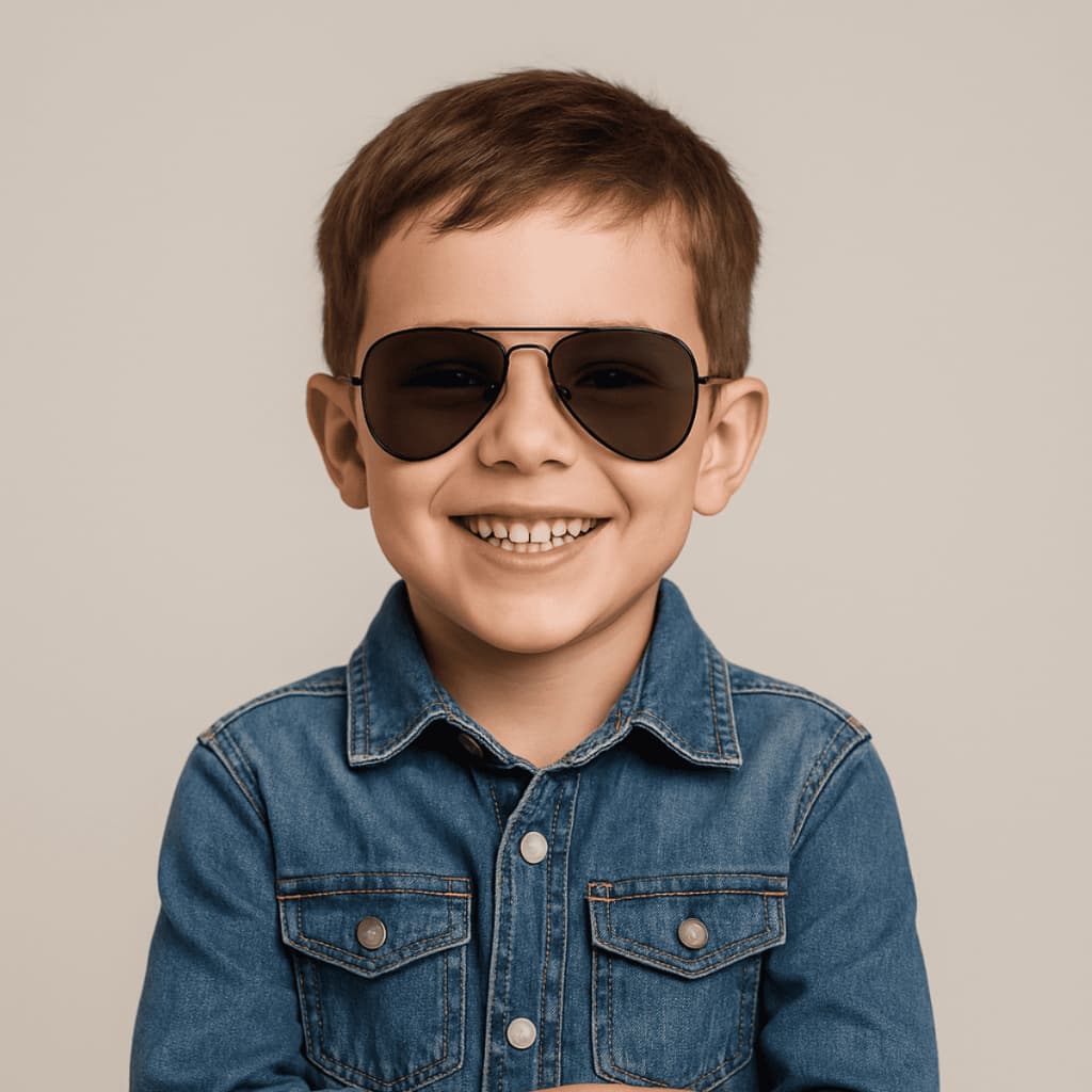 Oculos De Sol Infantil Criança Menino Menina Aviador Uv400