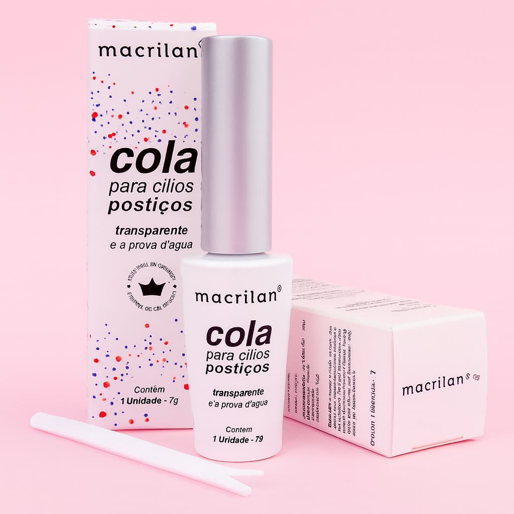 Cola de Cílios Postiços Macrilan Profissional À Prova D’Água 7g