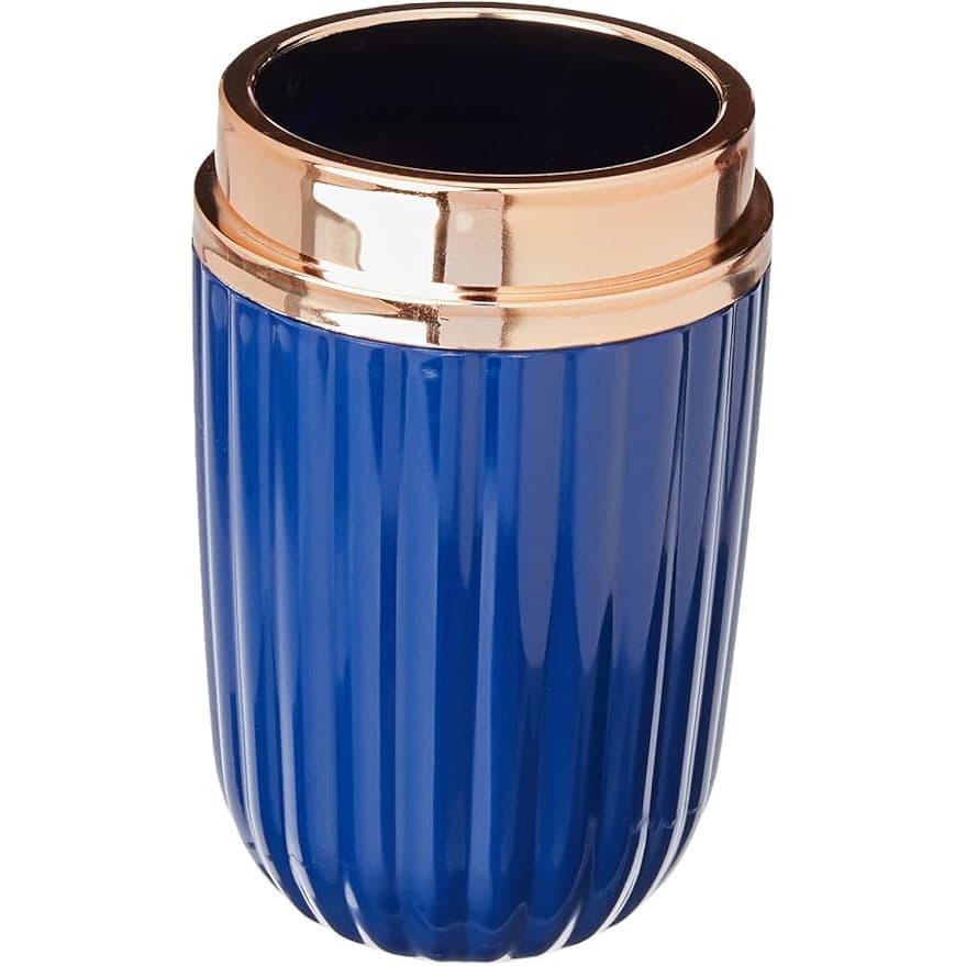 PORTA ESCOVA - CANELATTA AZUL MARINHO