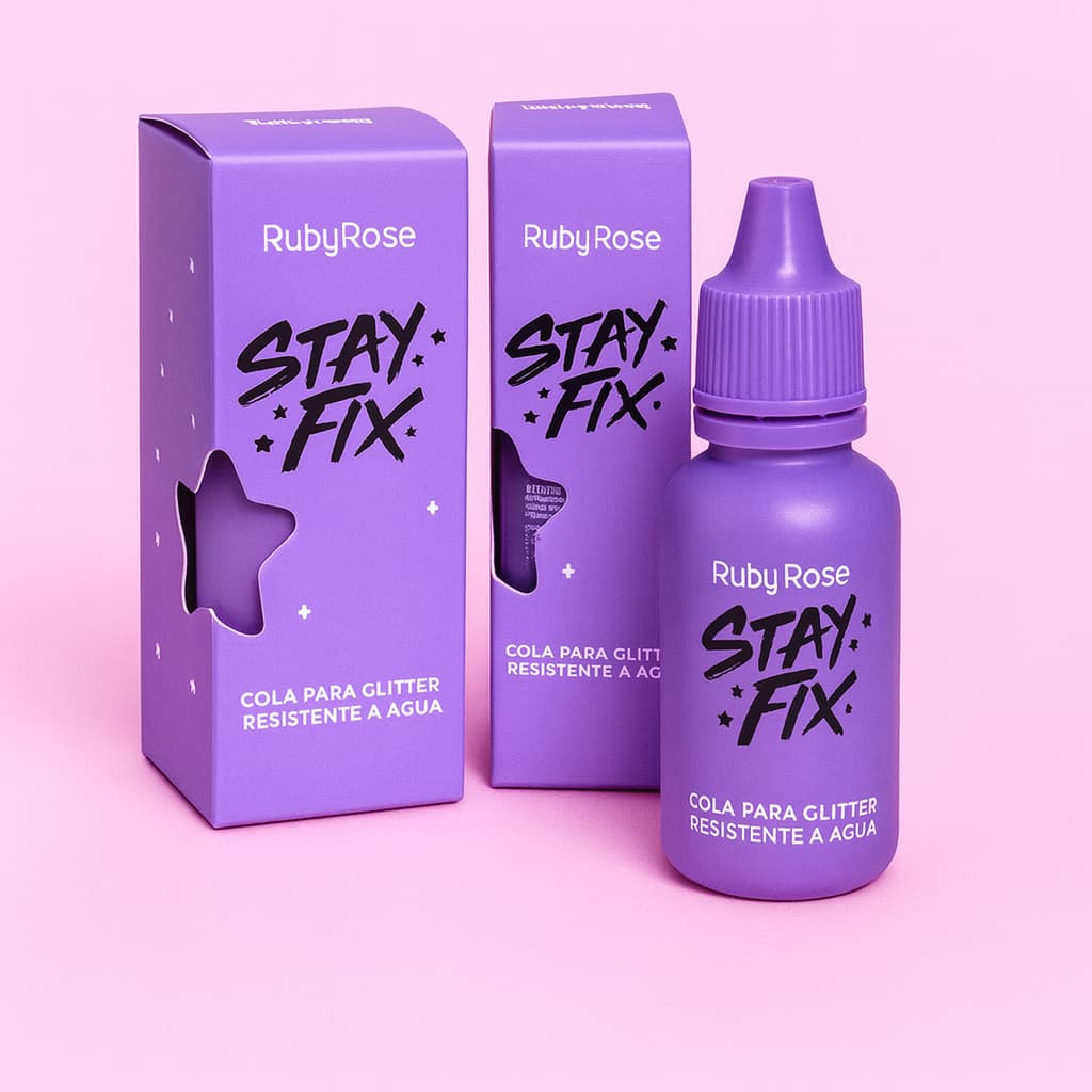 Cola para Glitter Resistente a agua Ruby Rose Stay Fix 10ml HB-584