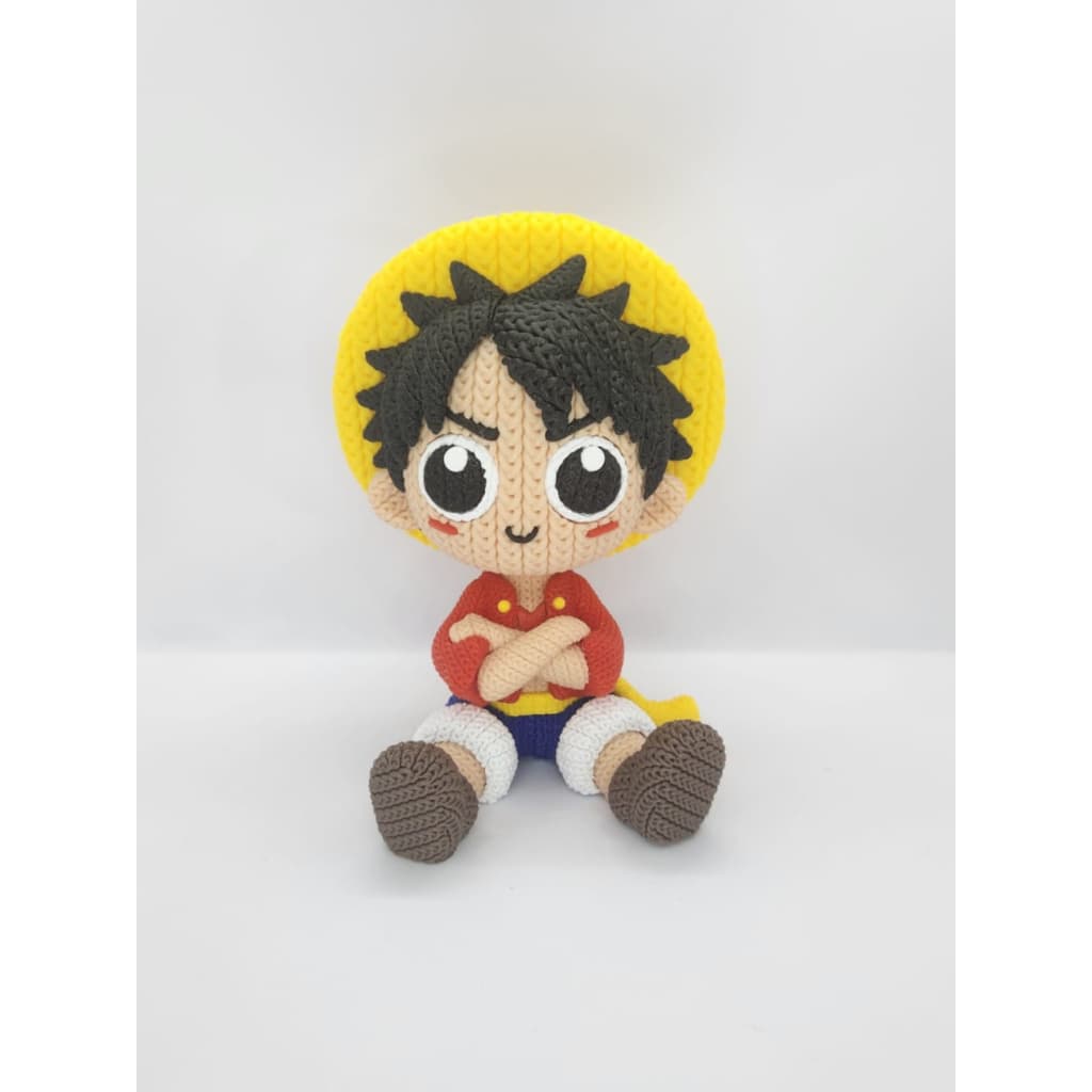 Luffy on Piece estilo amigurumi  19cm de altura