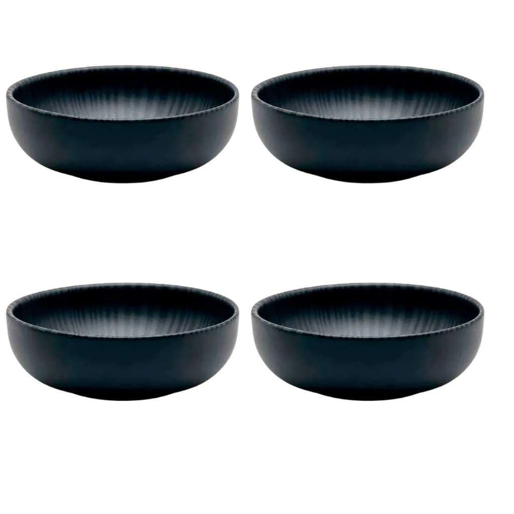Conjunto de Tigelas Flat Onix Oxford Porcelanas