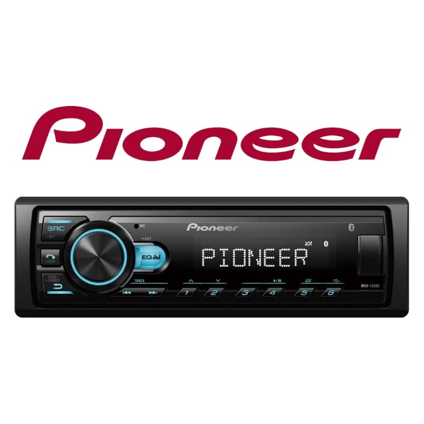 Aparelho Som Automotivo Pioneer Rádio MP3 USB Bluetooth MVH-145BR Equalizador Regulagens Som Automotivo