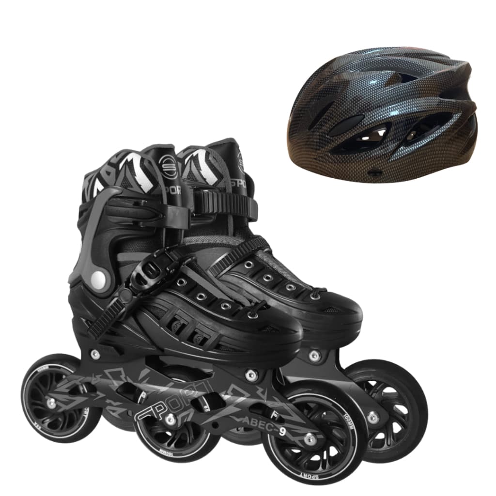 Patins Roller 3 Rodas  Profissional Rodas 100 Mm + capacete protecao