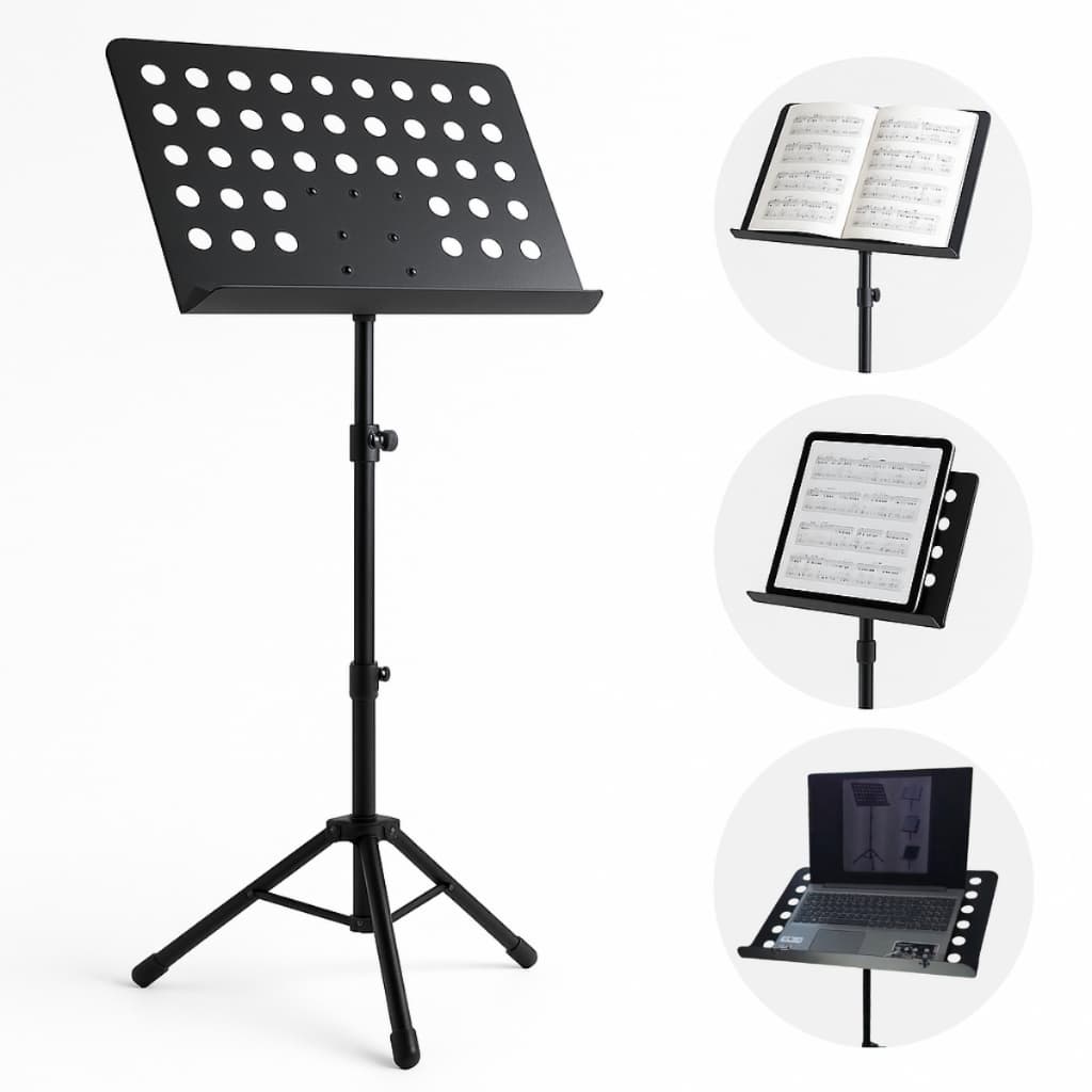 Estante de Partitura Maestro para orquestra igrejas com Presilha de Brinde