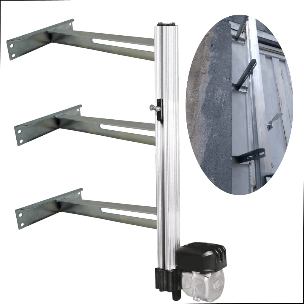 Kit 3 Suportes Ajustáveis para Motor Basculante Sem Solda Galvanizado Universal