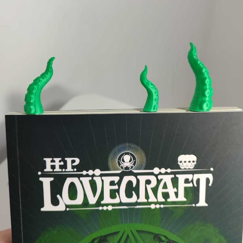 Marcador de Página Tentáculos de Polvo – Criativo, Estilo Lovecraft, Cthulhu Divertido e Perfeito para Amantes de Livros