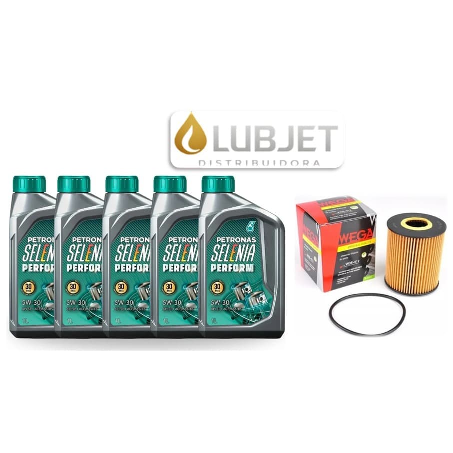 Kit 05 Litros de Óleo Selenia 5W30 Fiat Argo/Cronos 1.8 + Filtro de Óleo WOE912