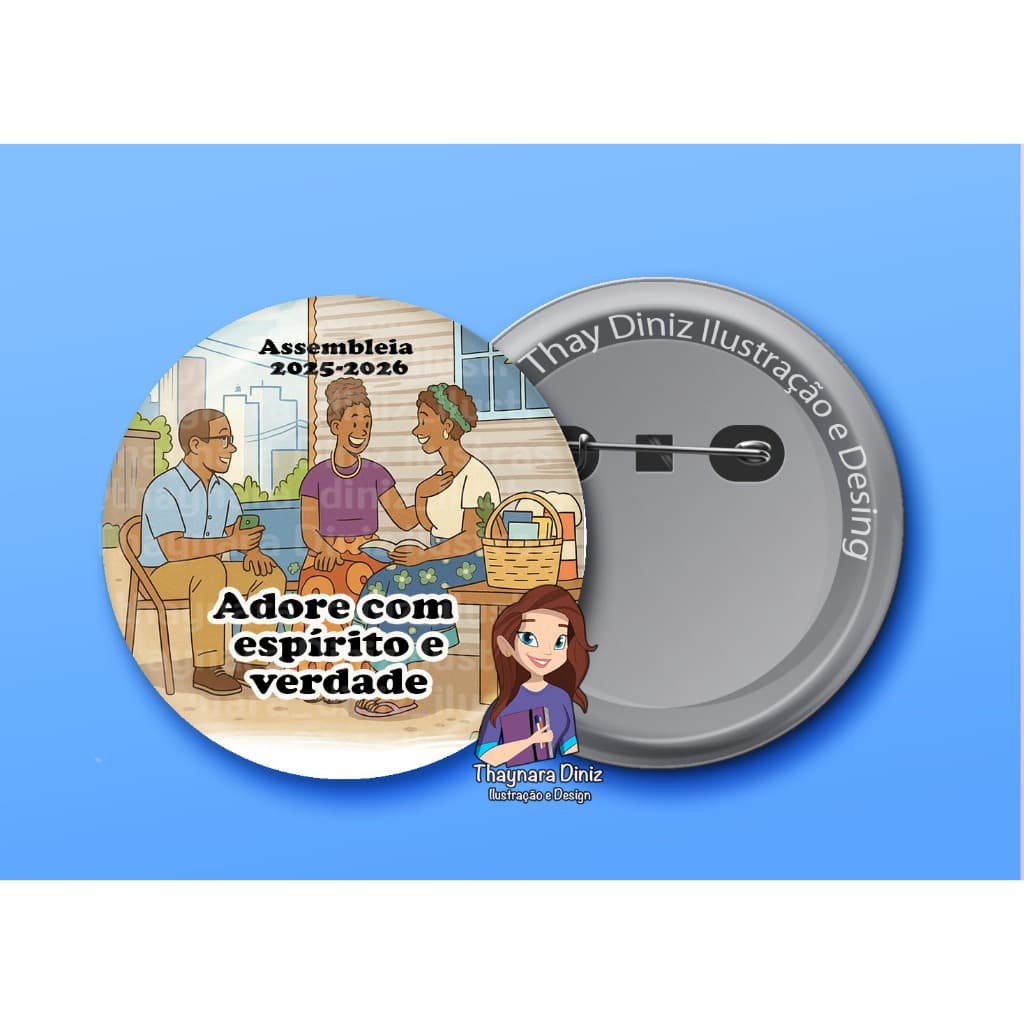 Bottons Assembleias 25/26 - Infantil- Adore com espírito e verdade