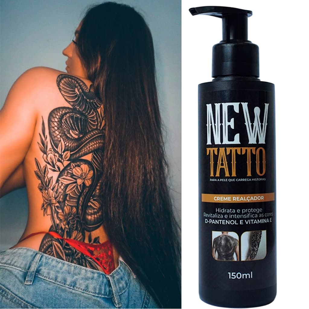 Creme Realçador Para Tatuagem New Tatto 150ml!!
