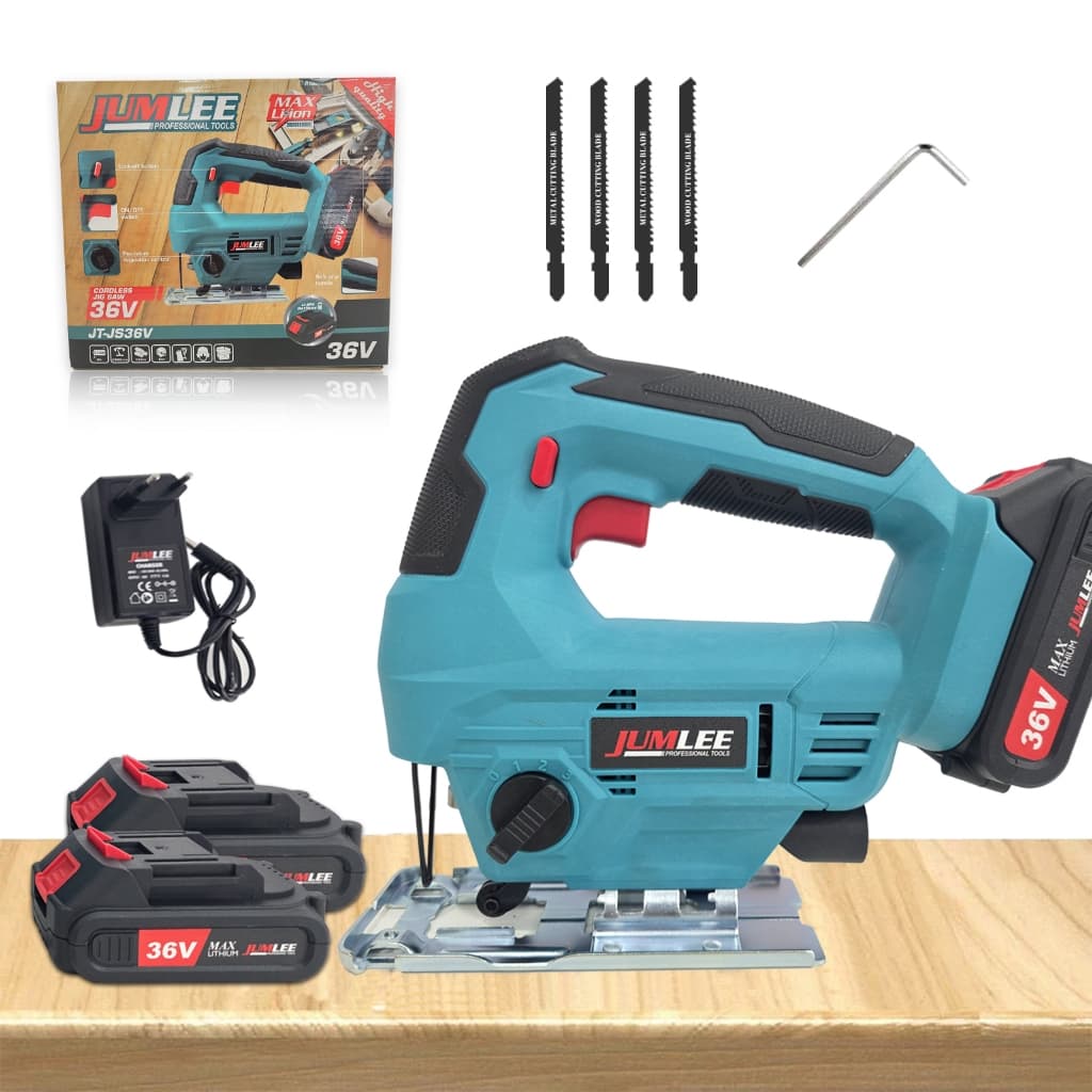 Serra Tico-Tico Elétrica Sem Fio 36V Brushless Portátil Bateria Recarregável Profissional JUMLEE