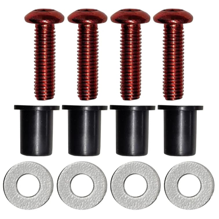 Kit de Parafuso de Carenagem para Bolha VERMELHO - Adaptavel Scooter Nmax Pcx Adv
