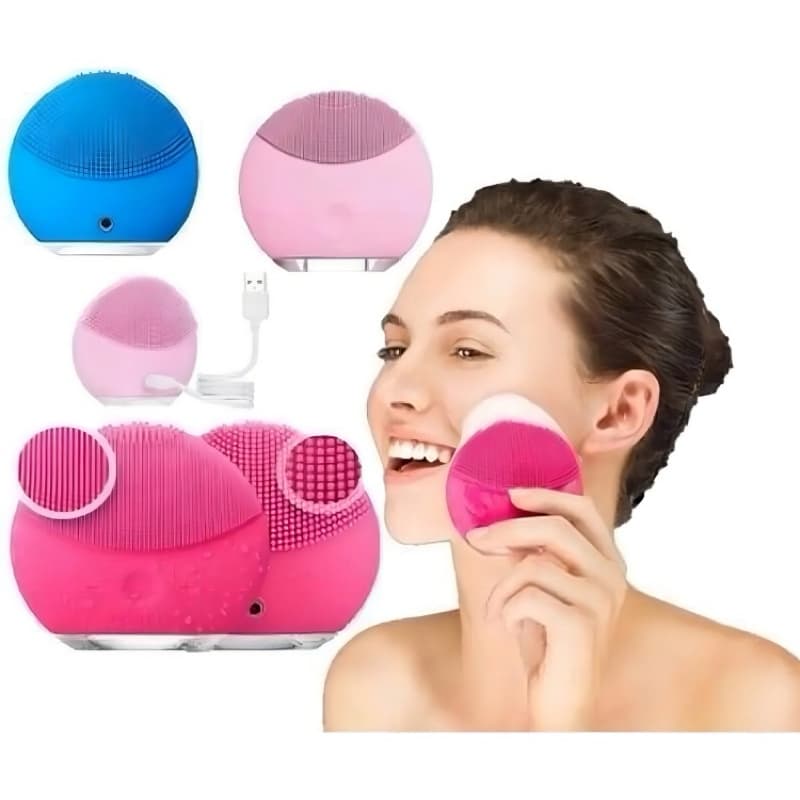 Esponja Elétrica Limpeza Facial Massagem profunda Para Skincare - Moderno de Silicone 3 Velocidades