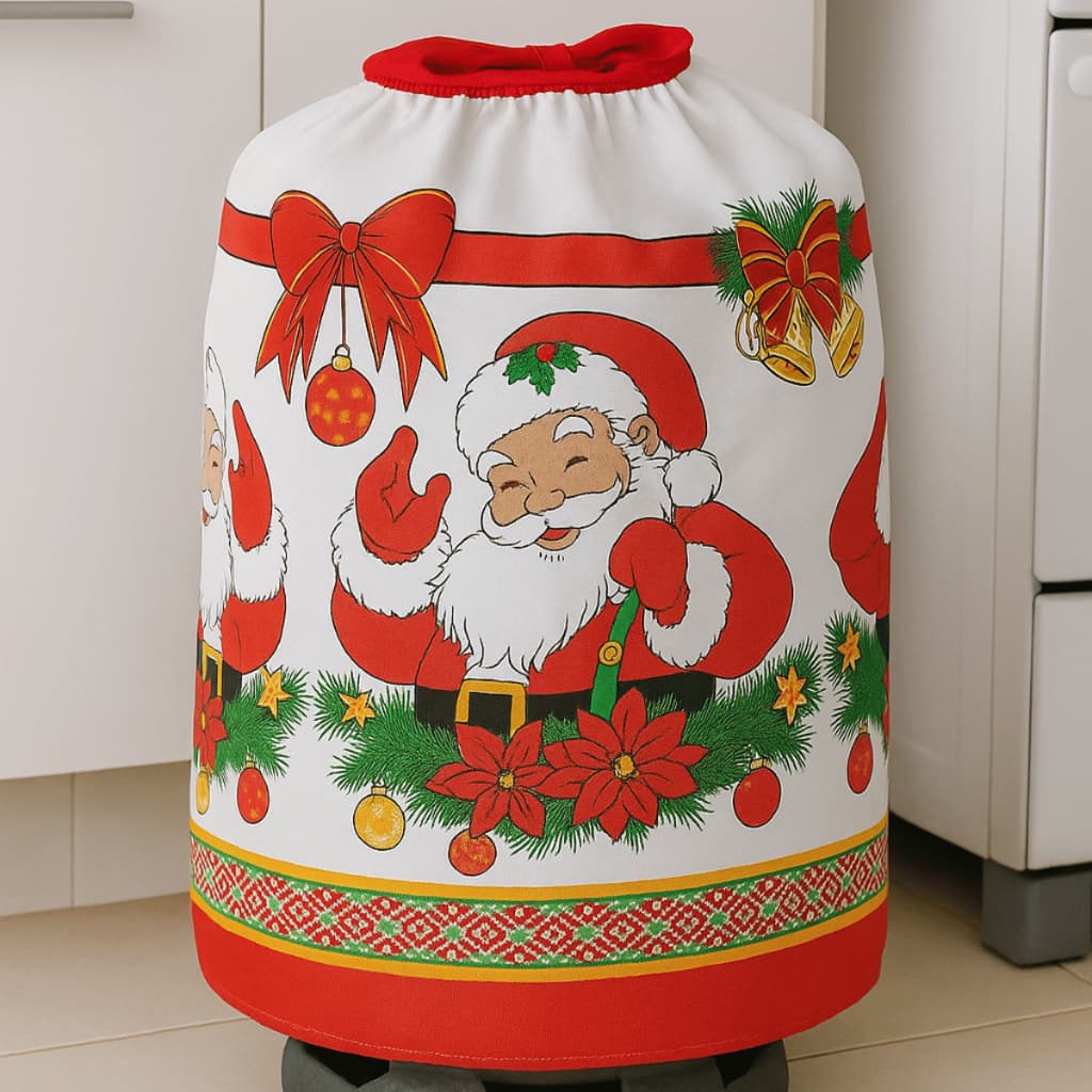 Capa para Botijão de Gás de Natal – Estampada e Decorativa