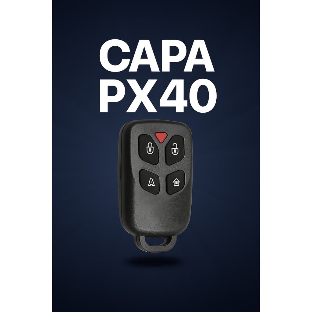 Capa Carcaça Controle Alarme Positron Px40 4 Botões