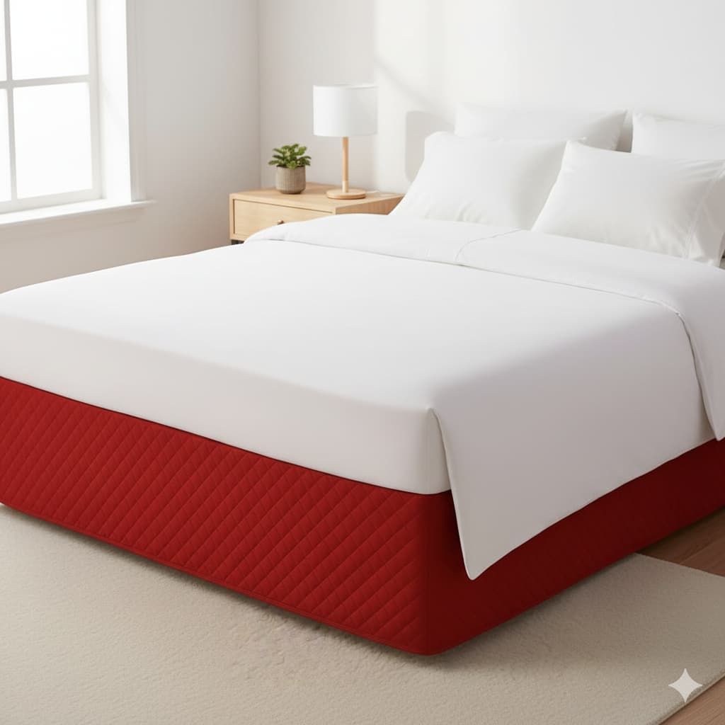 Saia Cama Box Com Elástico Microfibra Macia Matelado Ultrassônico Solteiro Casal Queen King