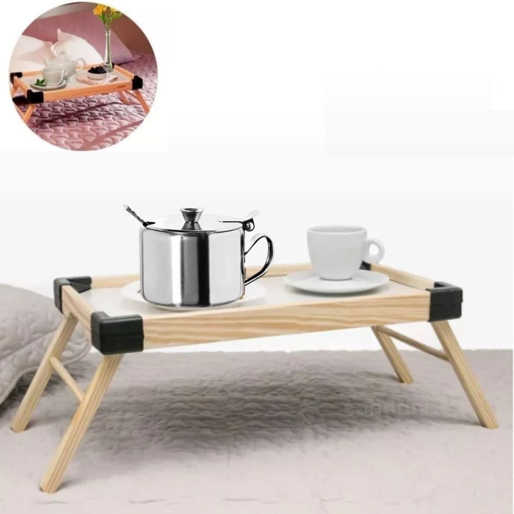 Bandeja Golden com Açucareiro para Café da Manhã na Cama Kit Strong Small