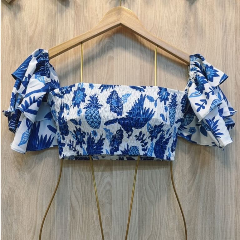 Blusa feminina top cropped