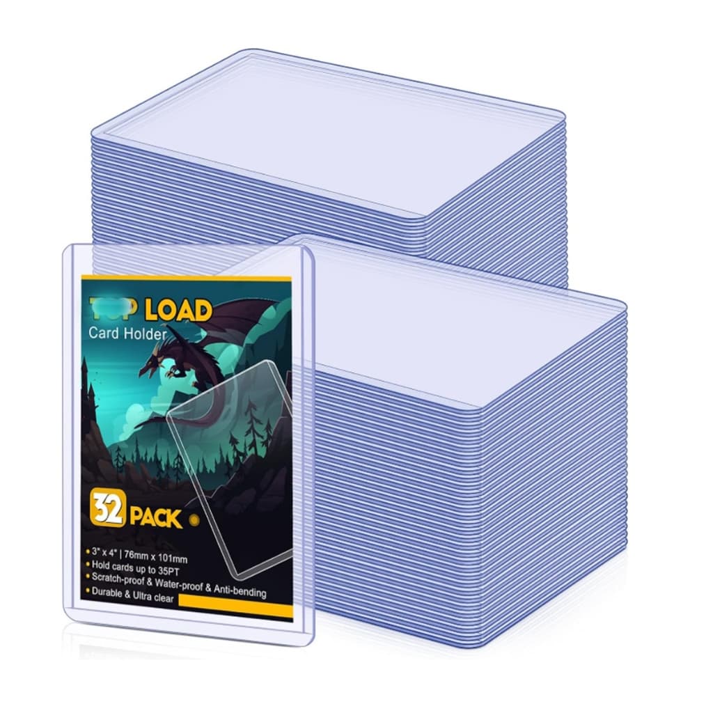 50 Capas De Cartão De Plástico Rígid Para Cartas Esportes