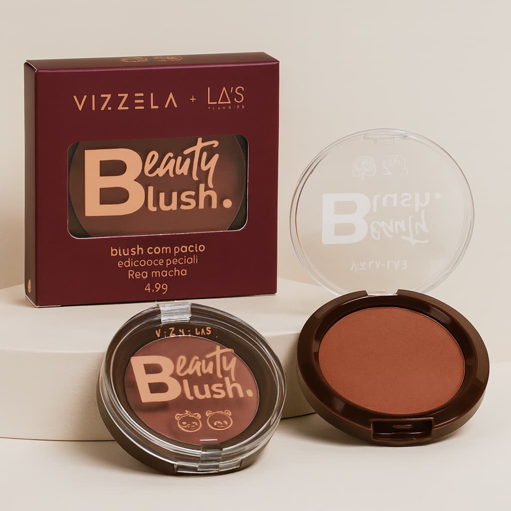 Beauty Blush Compacto Red Mocha - VIZZELA + LA’S