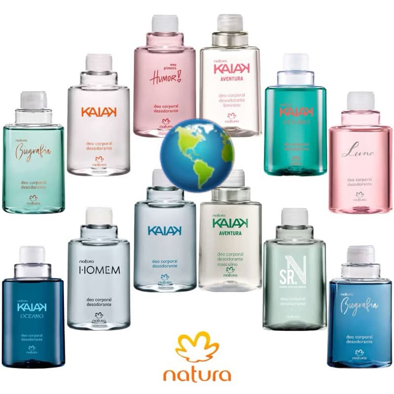 REFIL DESODORANTE DEO CORPORAL NATURA 100ML: BIOGRAFIA, LUNA, KAIAK, ESSENCIAL SUPREME, KRISKA &...