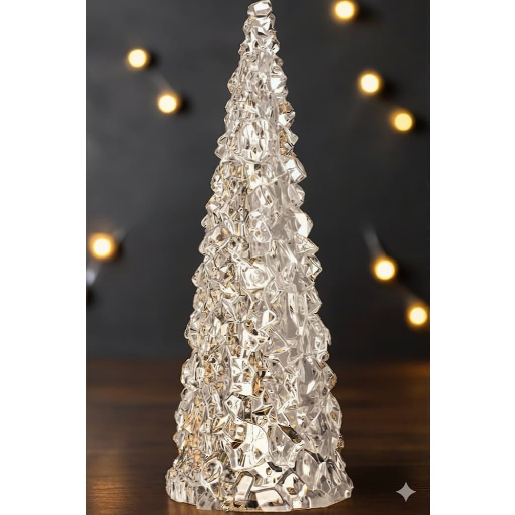 Árvore De Natal Iluminada luminosa Brilhante e Pisca Cristal
