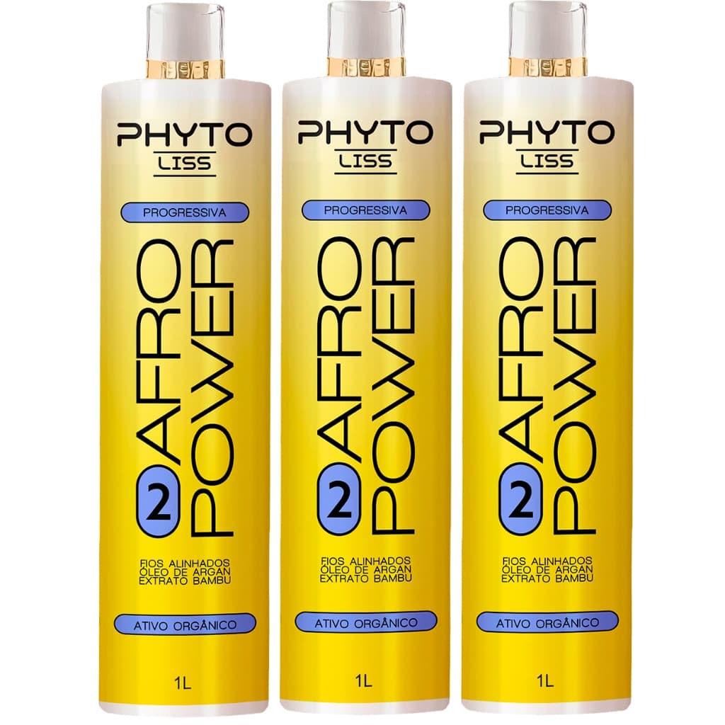 Kit 3X Selagen Afro Liss Orgânica Sem formol 1000ml